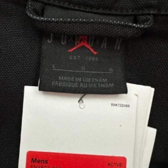 Air Jordan Flight Heritage Black Denim Workwear Trucker Jacket FN4527 Size - Picture 7 of 7